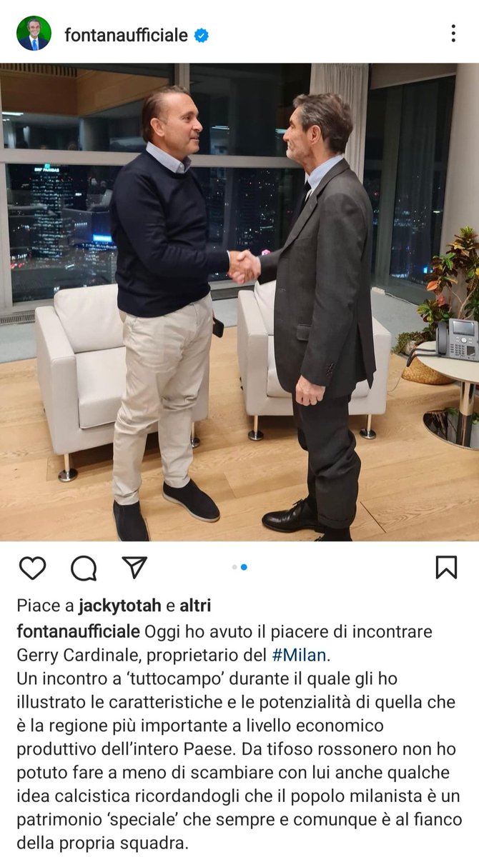 The governor #Fontana e
#Cardinale avranno parlato del Mayor Sala?
Credo di sì.
Stanno sorridendo😊
#Milan
#RegioneLombardia