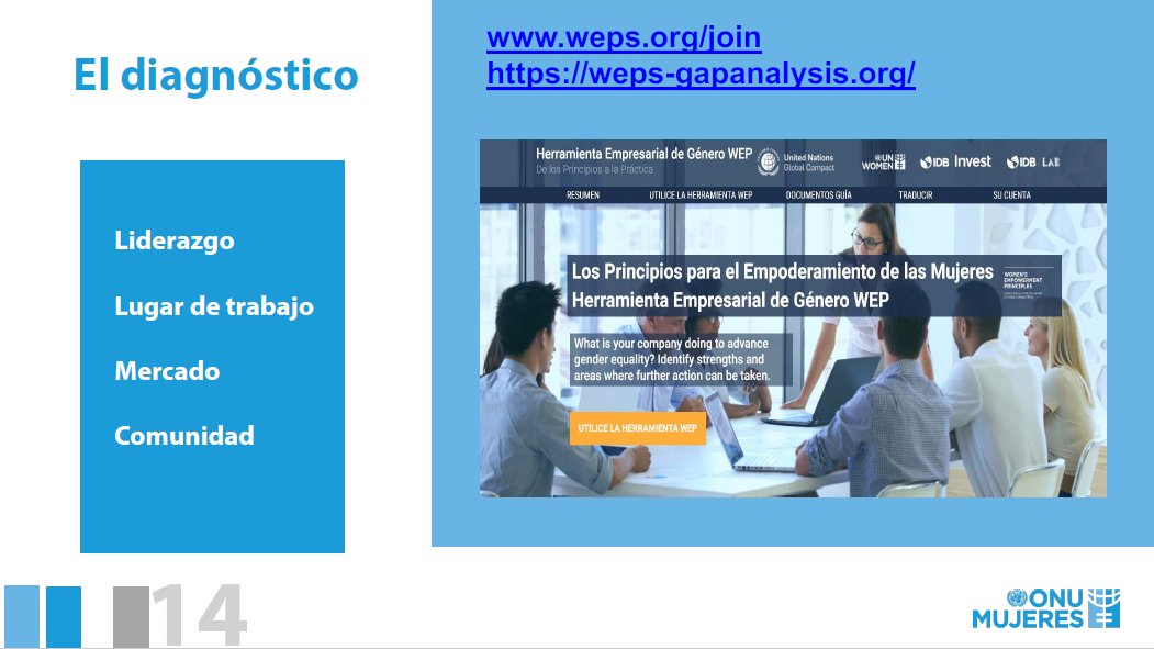 👩‍💼 Más de 400 personas se capacitaron para conocer herramientas que les ayuden a evaluar sus avances en #IgualdadDeGénero en el lugar de trabajo, el mercado y la comunidad y cómo elaborar un plan de acción para promover el empoderamiento de las mujeres.

#CerremosLaBrecha #WEPs