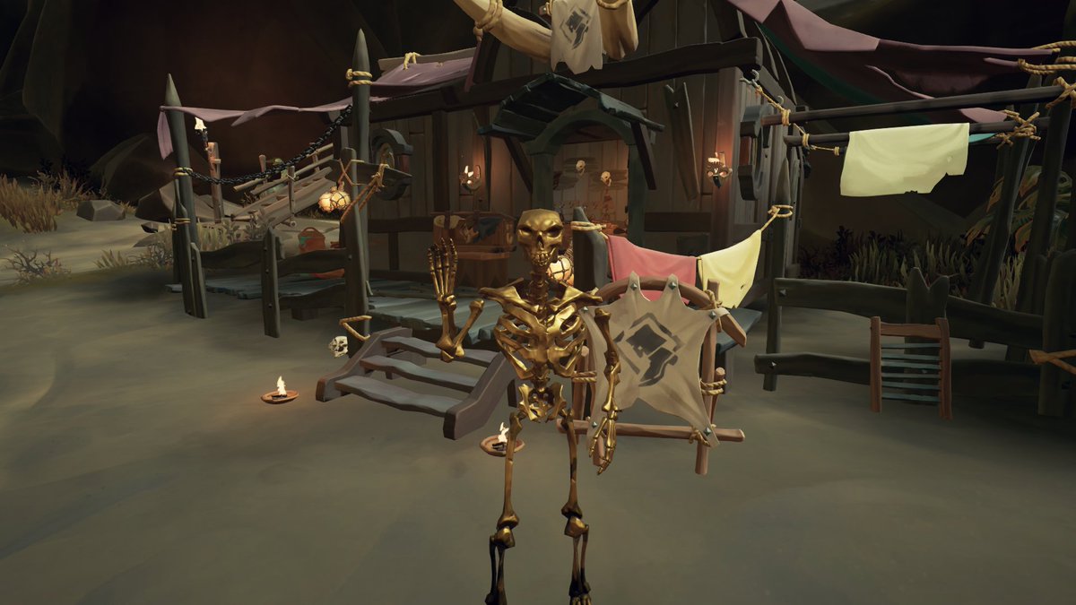 RestiveChunk's tweet photo. gold skeleton 🫡

#seaofthieves https://t.co/lNukXj0Vae