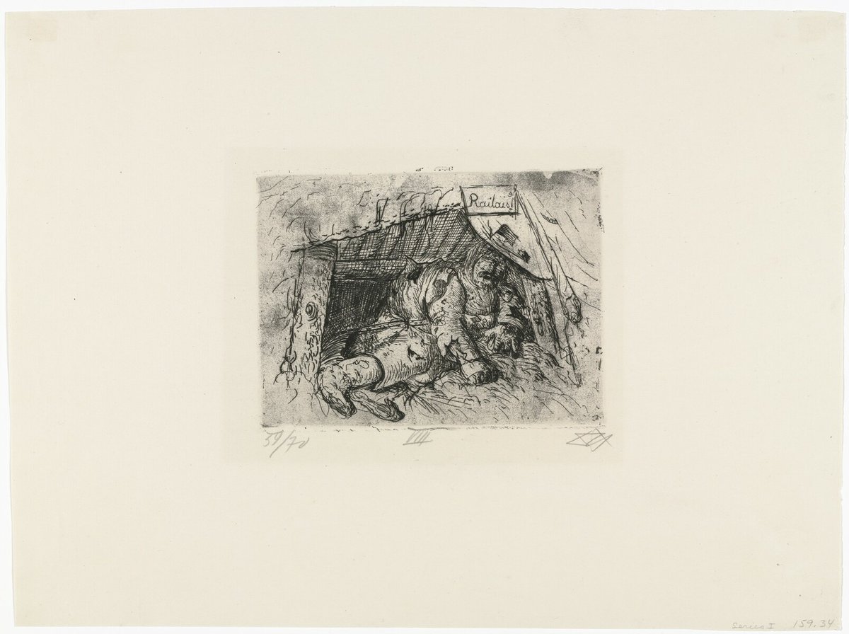 Otto Dix, Relay Post (Autumn Battle in Champagne) (Relaisposten [Herbstschlacht in der Champagne]) from The War (Der Krieg), 1924 #museumofmodernart #ottodix moma.org/collection/wor…