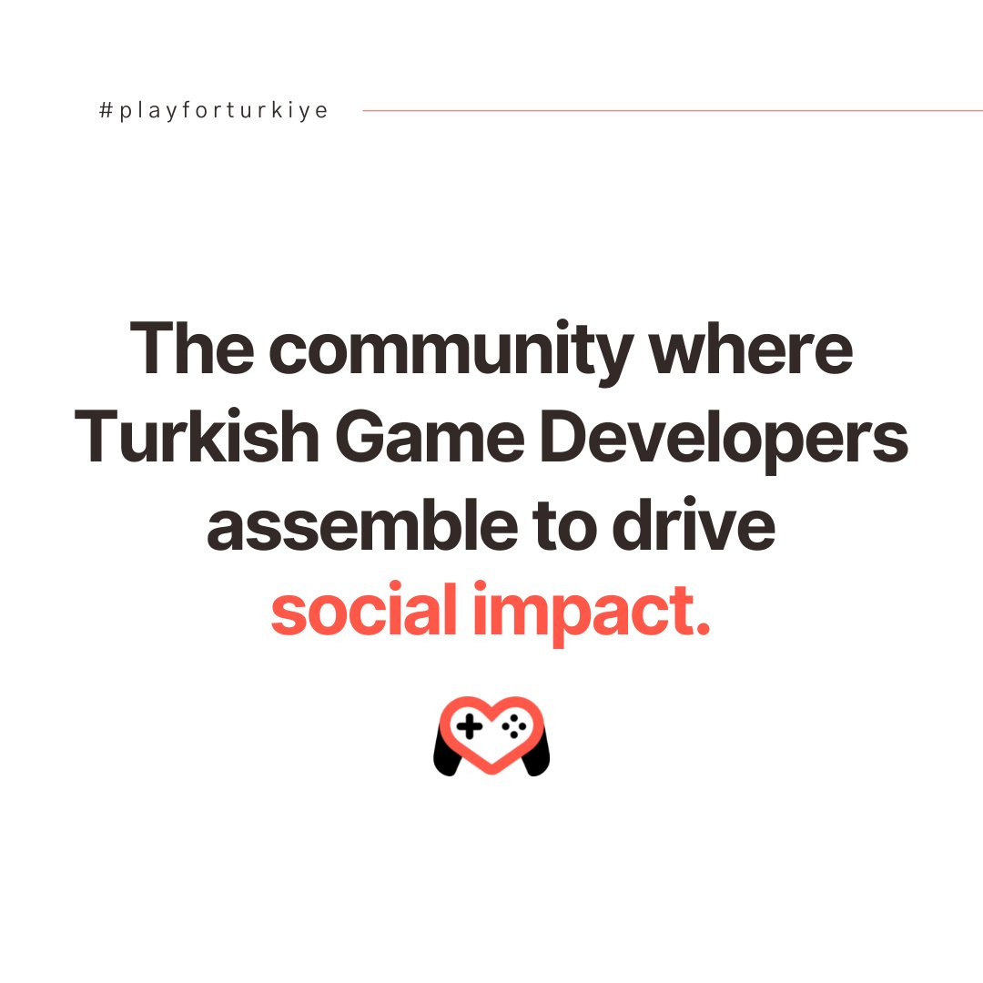 Play for Türkiye is a community-driven initiative that empowers game devs to drive social impact.

We are a volunteer group representing the diverse Turkish game dev community. Our first task is fundraising for earthquake victims.

Go to playforturkiye.com to join the cause.