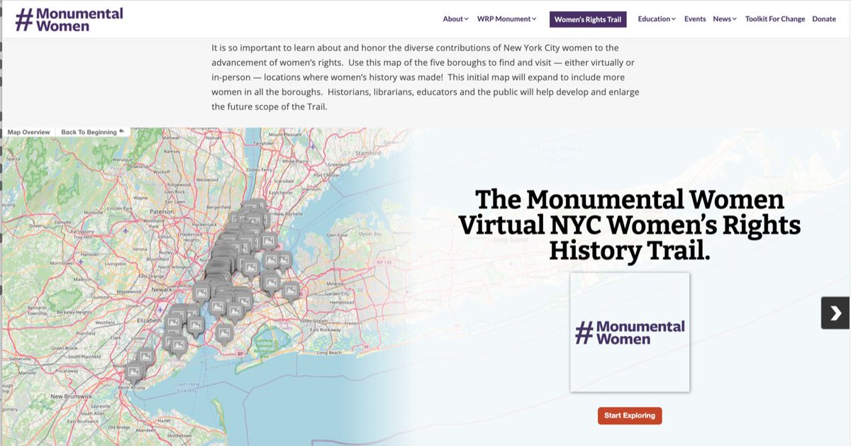 Monumental Women (@monumentalwomen) on Twitter photo HAPPY WOMEN'S HISTORY MONTH!
Learn more about our history with the <a href="/MonumentalWomen/">Monumental Women</a> NYC Women's
Rights History Trail on our website. HAPPY WOMEN'S HISTORY MONTH!
Learn more about our history with the <a href="/MonumentalWomen/">Monumental Women</a> NYC Women's
Rights History Trail on our website.