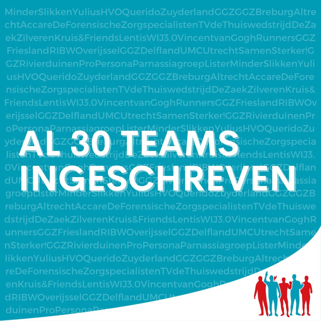 30 teams gingen je al voor! Sluit je aan en sta samen met ons voor een inclusieve samenleving tijdens Socialrun 2023. Mis deze kans niet en schrijf je team nu in via onze website. Laten we samen een positieve verandering teweegbrengen! #inclusie #meedoeniswinnen