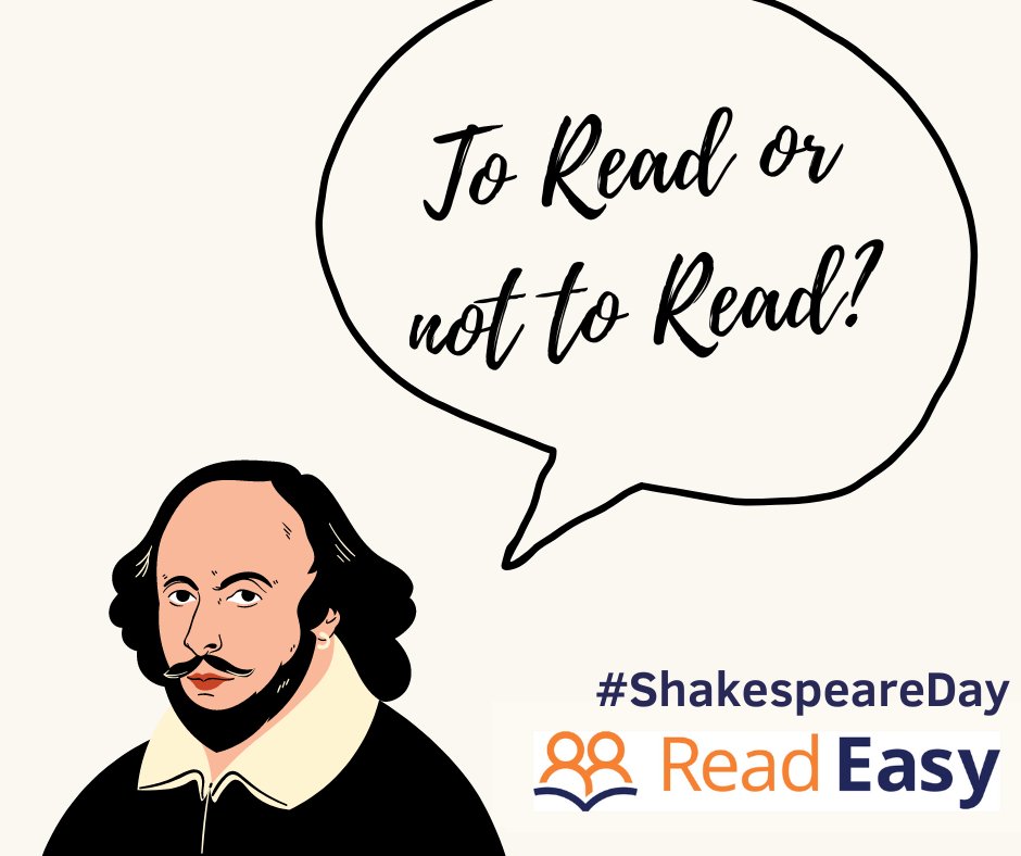 ReadEasyEaling's tweet image. It's #WorldShakespeareWeek!

Shakespeare is one of the most famous literary figures of all time🎭

Want to help us celebrate and to share the ability to read? Find out how you can get involved or donate to support our cause via the link in our bio/ readeasy.org.uk/groups/ealing/ ❤️