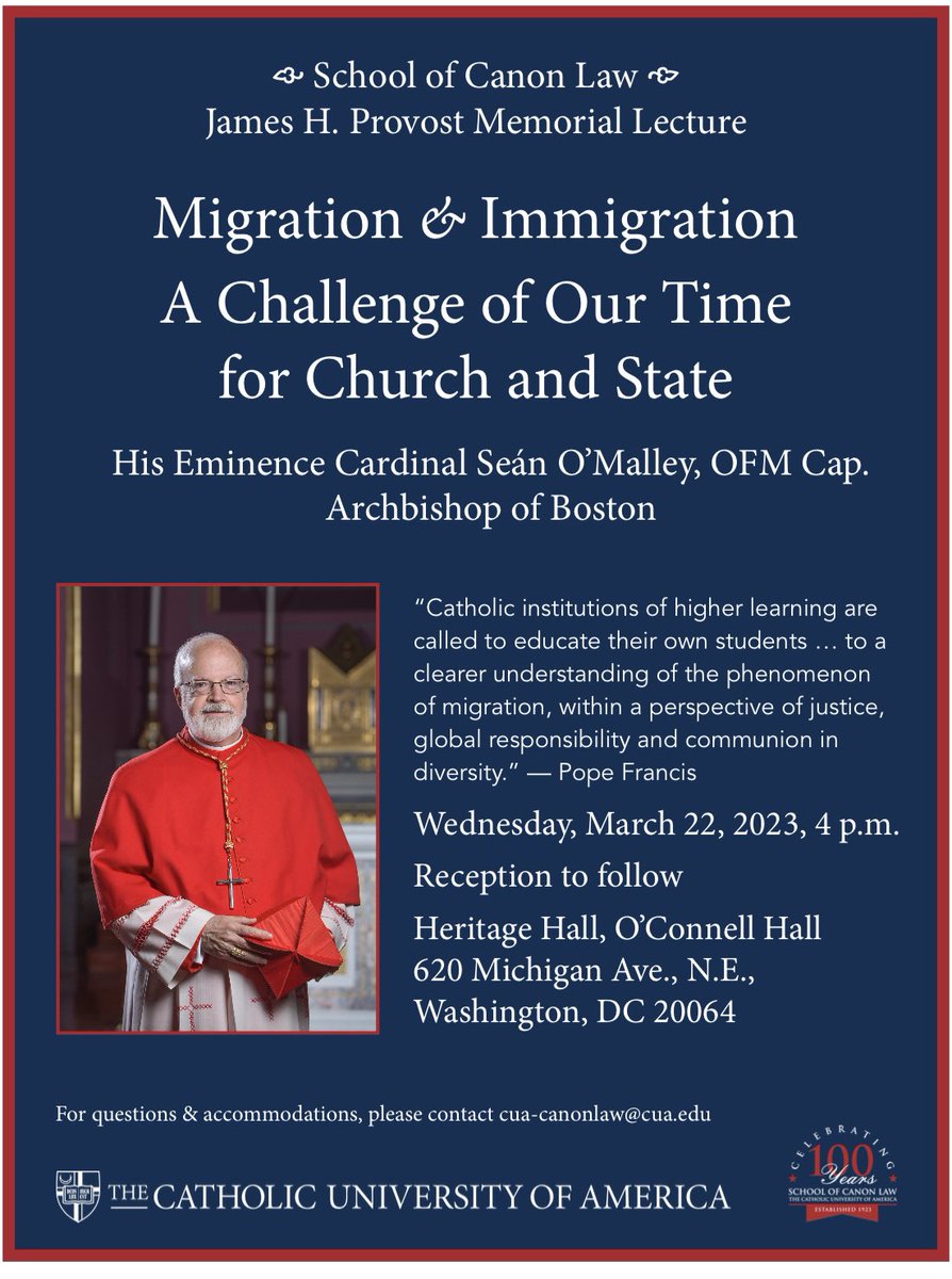 School of Canon Law (@cuacanonlaw) on Twitter photo 