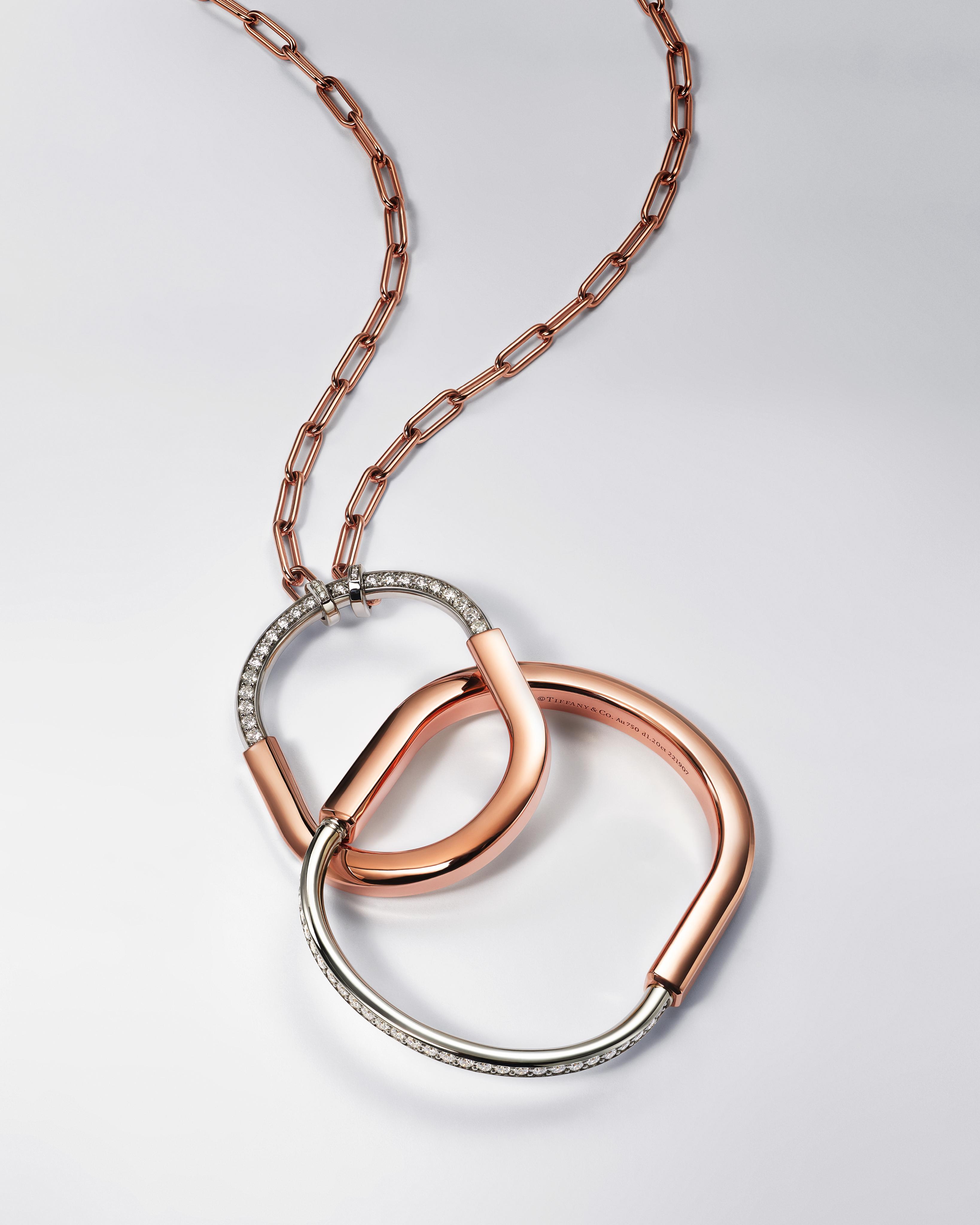 Tiffany and co shop necklace lock
