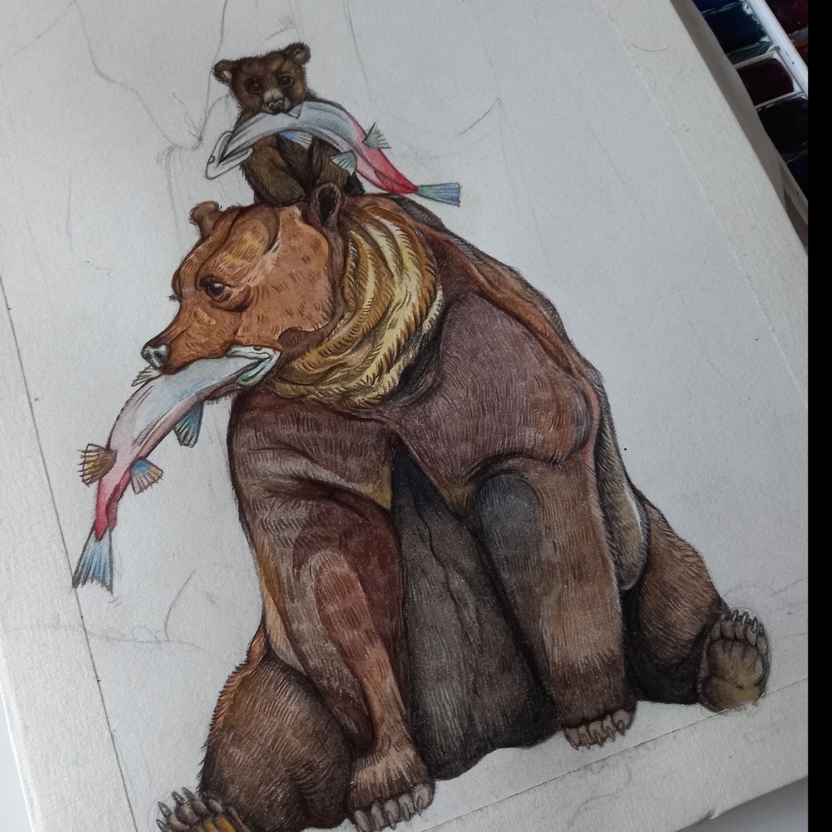 🐻🐟
.
.
.
.
#sketchbook #bear #sketch
#drawingpets #animalart
#animaldraw #animalartist
#animal #sketching #drawingsketch
#drawingnature #drawing