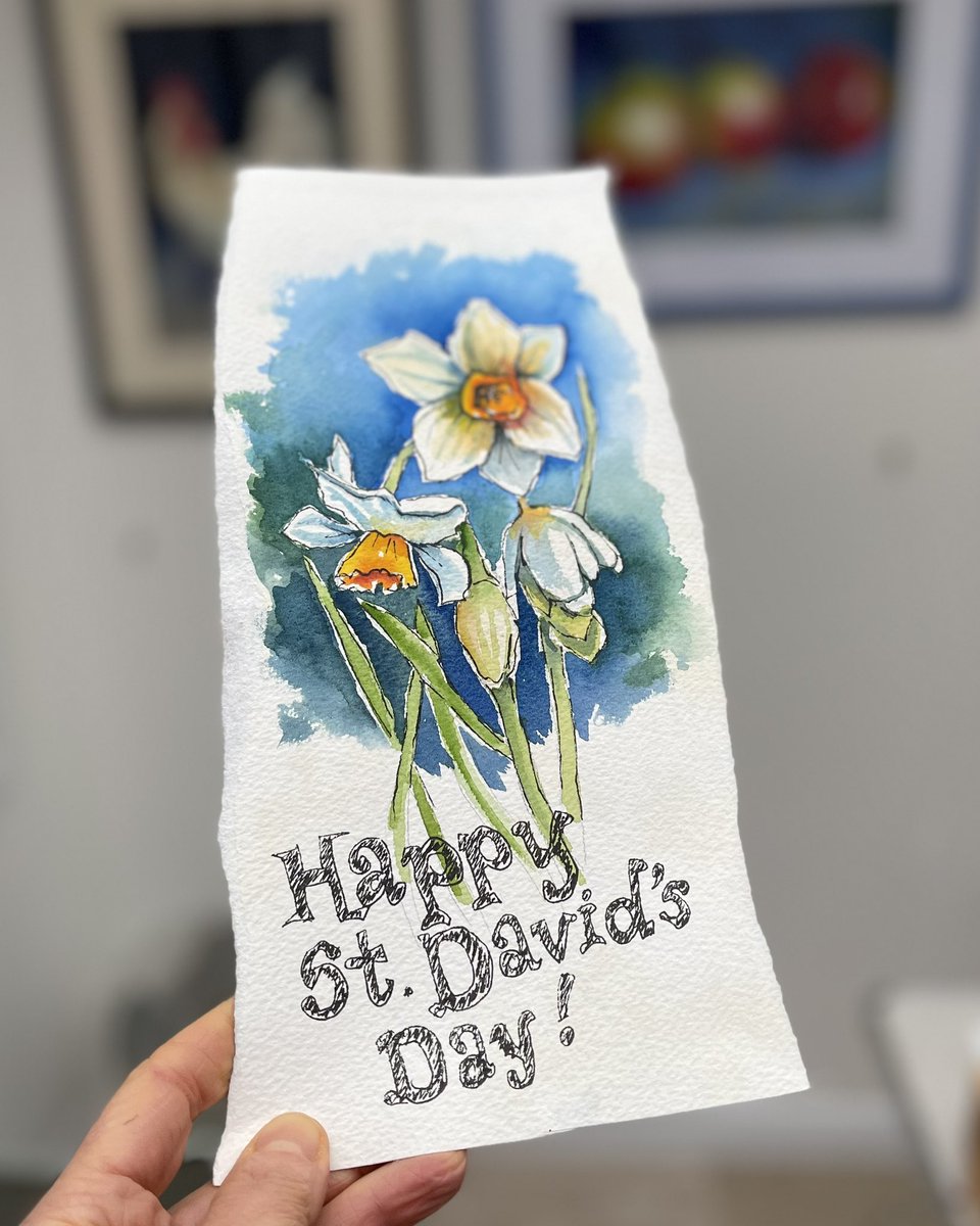 Happy St David’s day 🌼
Quick sketch between Watercolour Classes today.
#WorcestershireHour #MalvernHillsHour #Arttutor #WatercolourSketch #ArtClasses