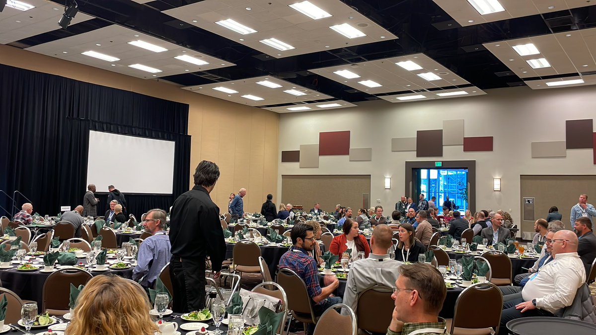 WSWeedSci's tweet photo. Folks are just starting to find seats for our #WSWS23 awards lunch! I won’t be live tweeting recipients so I don’t miss anyone or misspell names, but we will share all our winners later https://t.co/XWSdKbmBhH