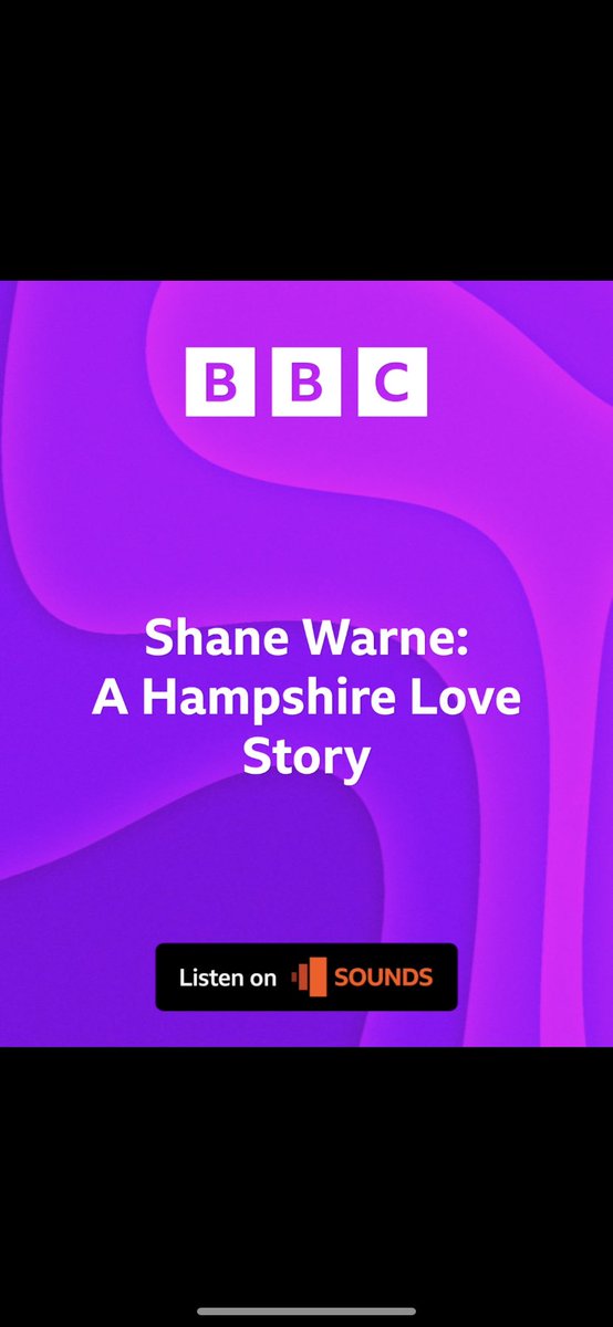 I’ve made a thing that’s available on <a href="/BBCSounds/">BBC Sounds</a> from tomorrow night

Shane Warne: A Hampshire Love Story

Rambling me is below to say a bit more…or you can just wait and listen to it

<a href="/BBCRadioSolent/">BBC Radio Solent</a> <a href="/BBCSport/">BBC Sport</a>