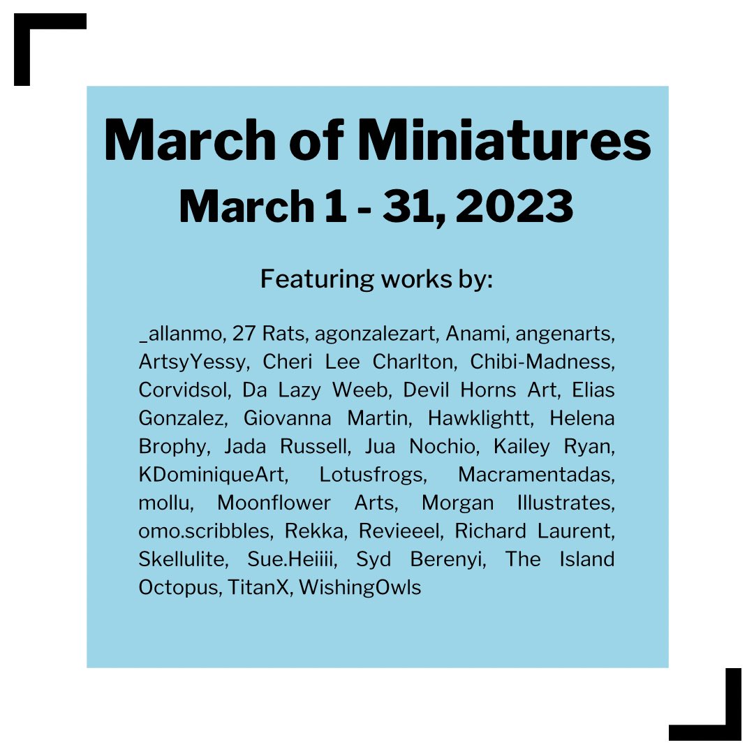 March of Miniatures 2023 is now open!

Exhibition runs March 1 - 31, 2023 and can be viewed during regular Shop hours. All works are available for purchase with additional pieces available in-store only.

#ShopColumbia #ColumbiaChi #MarchOfMiniatures2023