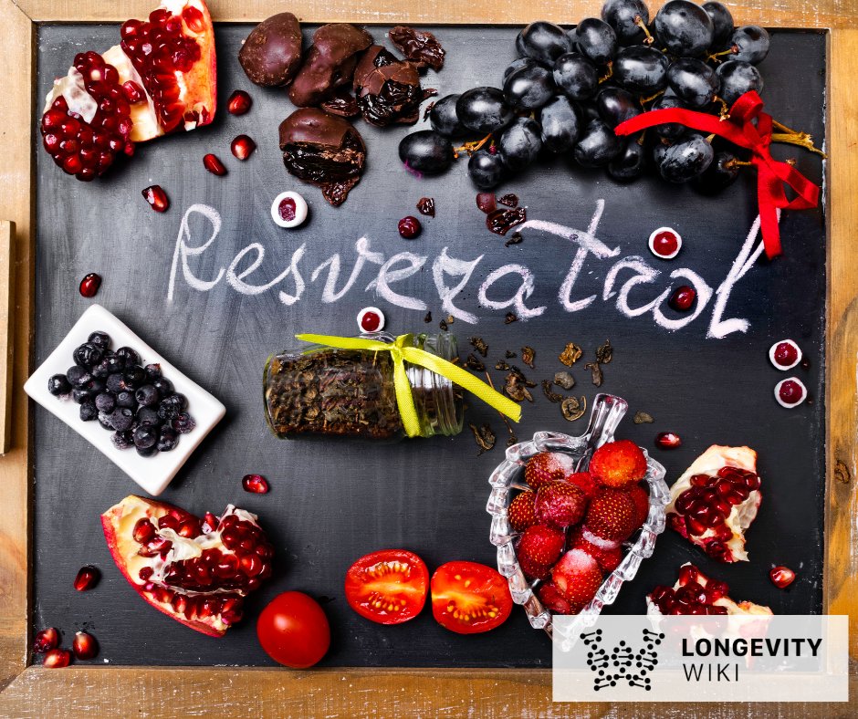 Resveratrol is produced by some plants after injury or infection. Numerous experiments have investigated the lifespan & healthspan effects of #resveratrol across species, carrying conflicting results. Where is the science now? Find out at: en.longevitywiki.org/wiki/Resveratr… #longevitywiki