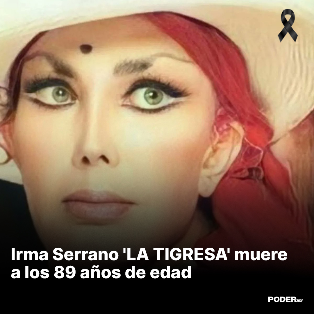 Poder360MX's tweet image. Esta madrugada falleció, víctima de un ataque al miocardio, Irma Serrano, conocida como “La Tigresa”, fue una cantante, actriz y política mexicana de amplia trayectoria.
A sus familiares y amigos les mandamos nuestras más sentidas condolencias.
#ElPoder360 #ElPoderDeInformar