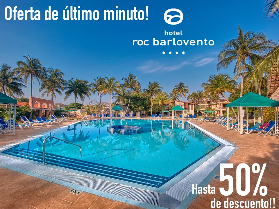 La oferta ideal para tus vacaciones! 
 Aprovecha este súper descuento de ULTIMO MINUTO ya! En Roc Hotels Cuba te esperamos!
Reserve aquí: hotelrocbarlovento.com
 #JuntosPodemos #CubaDestinoSeguro #CubaVive.