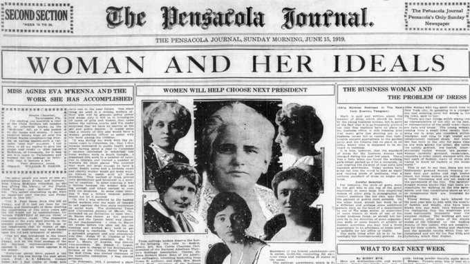 Women suffrage movement leaders from 1919