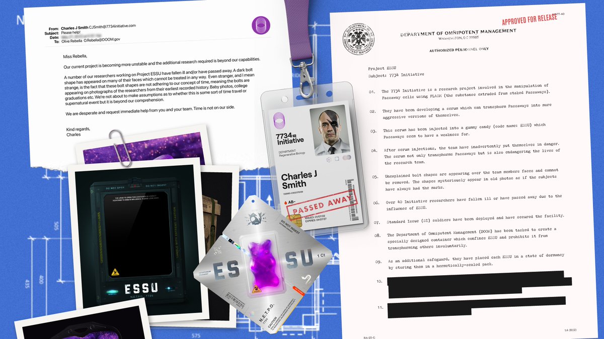 ThePassaways's tweet photo. Hermetically-sealed ESSU Pack. π§ͺ
ESSU Packs will be airdropped to Gummy holders at a later date.
ESSU Packs will also be available in the TPMC Supply Store via $PLASM!
#ESSULeaks https://t.co/MpsNUbUuGh
