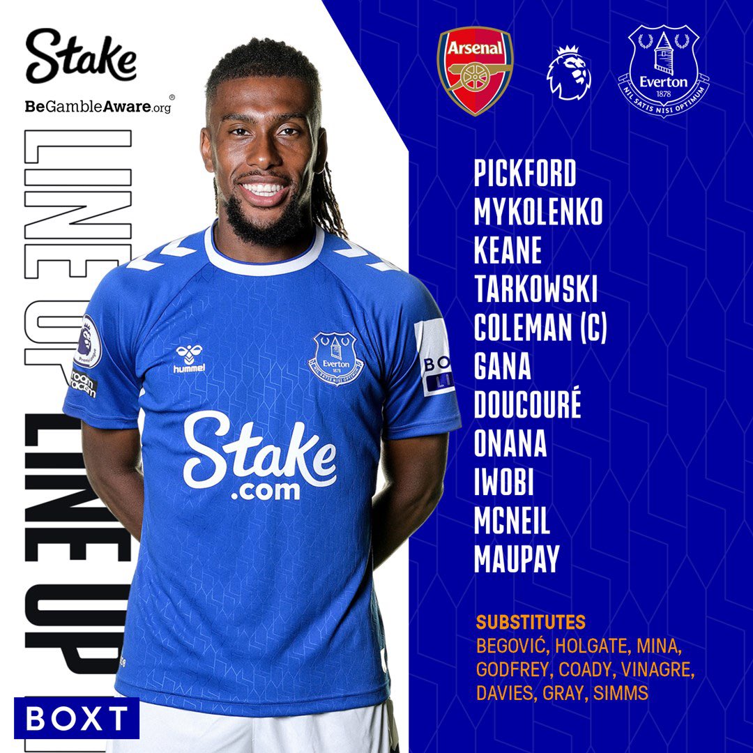 𝗧𝗵𝗲 𝗧𝗼𝗳𝗳𝗲𝗲 𝗕𝗹𝘂𝗲𝘀 on Twitter "🚨The team that starts for Everton tonight