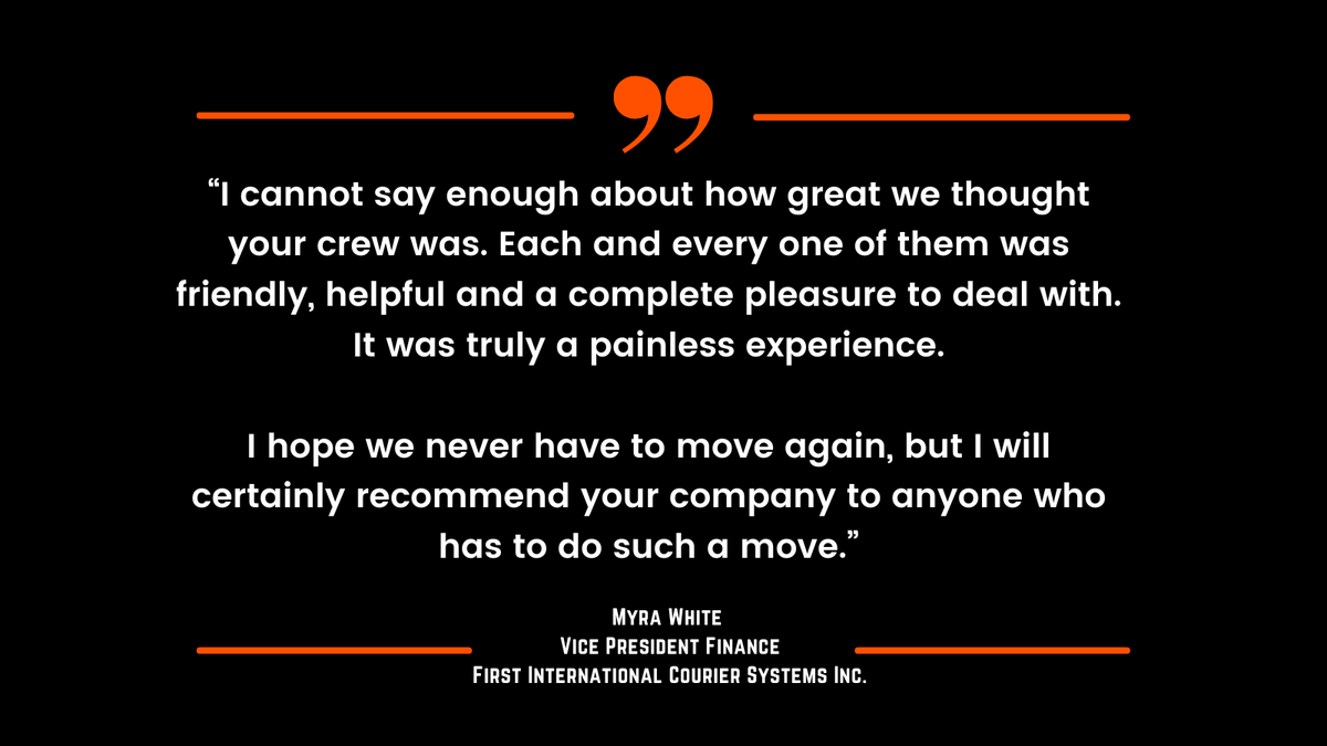 OfficeMovePro's tweet photo. From the people who know what it means to be reliable, 24-7. Thank you, First International Courier! https://t.co/oZVacXk39M