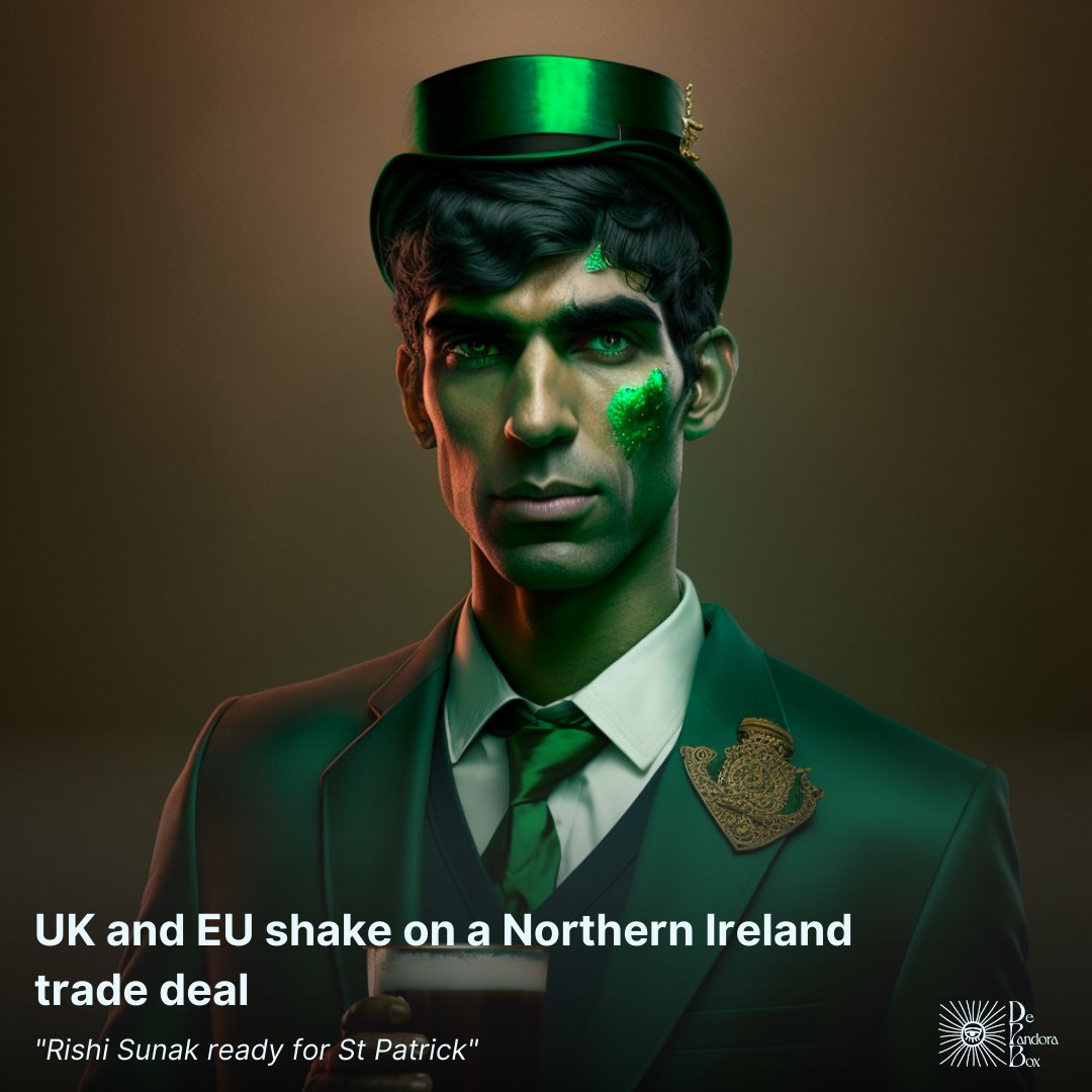 UK and EU shake on a Northern Ireland trade deal
bbc.com/news/uk-politi…

<a href="/RishiSunak/">Rishi Sunak</a> Ready for St Patrick's day
