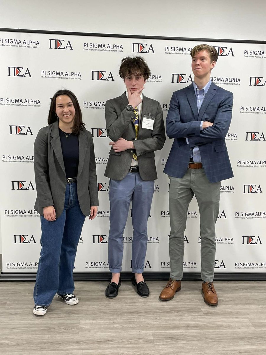 UR Political Science Department (@urpolisci_dept) on Twitter photo Congratulations to our <a href="/URPoliSci_Dept/">UR Political Science Department</a> majors Carrie Damiani, Nico Ellis, and Zach Holmes, for presenting their research at the annual Pi Sigma Alpha Student Research conference in Washington, DC! #studentresearch #plscspiders Congratulations to our <a href="/URPoliSci_Dept/">UR Political Science Department</a> majors Carrie Damiani, Nico Ellis, and Zach Holmes, for presenting their research at the annual Pi Sigma Alpha Student Research conference in Washington, DC! #studentresearch #plscspiders