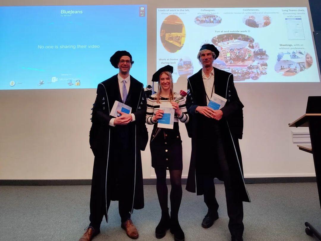 LCP@UGent (@lcp_ugent) on Twitter photo Yet another PhD defense: Ingrid Amer Cid successfully defended her thesis on Thursday (16 Feb)!
Title: Single Microparticle Electrophoresis to Study Polymer and Nanoparticle Adsorption
Promotors: Prof. Filip Strubbe & Prof. <a href="/KristiaanNeyts/">Kristiaan Neyts</a> Yet another PhD defense: Ingrid Amer Cid successfully defended her thesis on Thursday (16 Feb)!
Title: Single Microparticle Electrophoresis to Study Polymer and Nanoparticle Adsorption
Promotors: Prof. Filip Strubbe & Prof. <a href="/KristiaanNeyts/">Kristiaan Neyts</a>