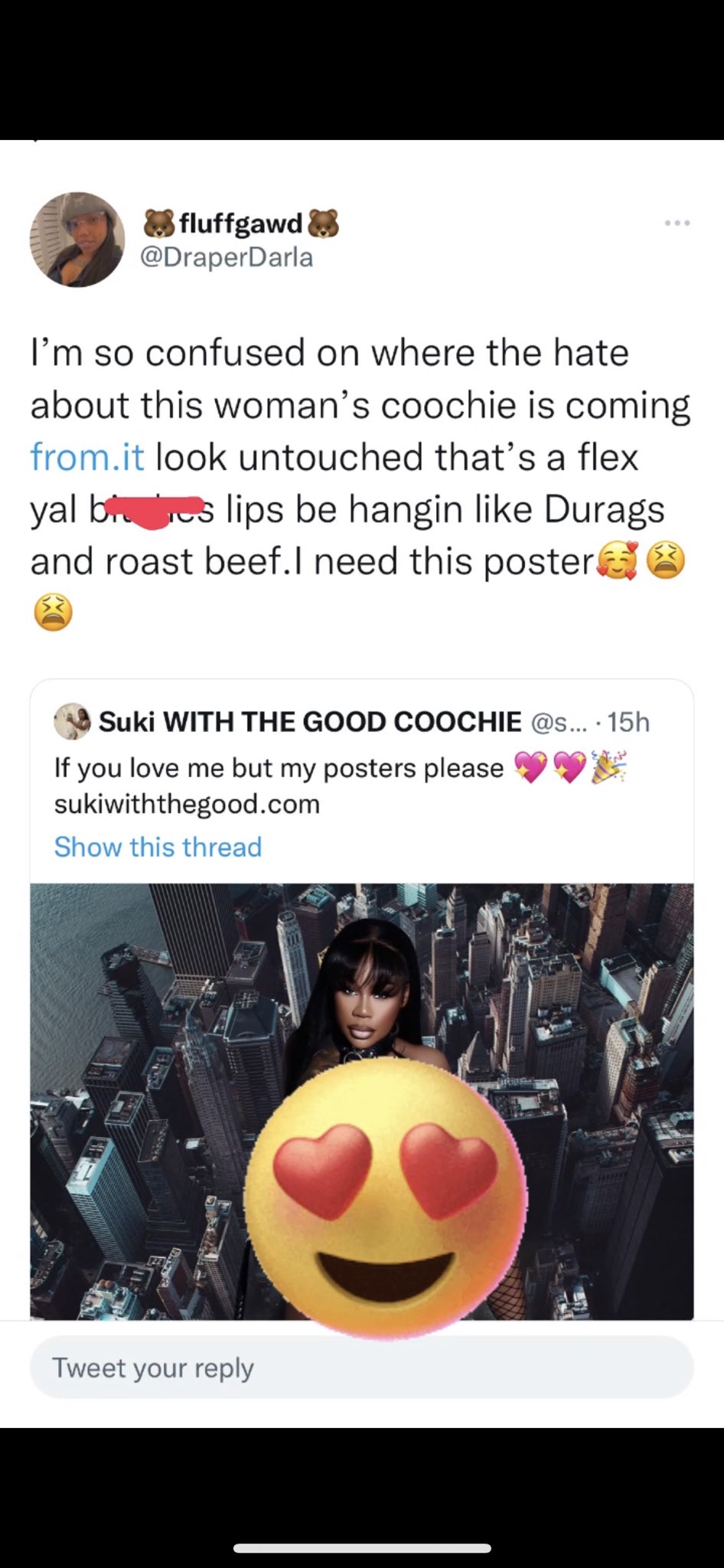 Suki WITH THE GOOD COOCHIE on X: Go purchase my posters please  t.coFfaa0Boi8M t.coVGWh4PWQPC  X