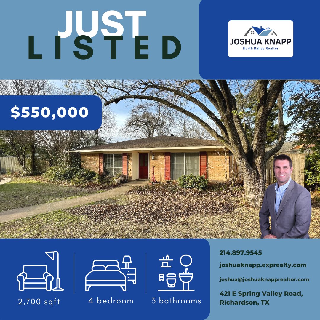 KnappKnowsHomes's tweet image. #justlisted This oversized lot at .87 acres is the perfect opportunity for investors and home buyers alike who are looking for a property that needs some work and is willing to put in the effort to make it their own.  #knappknowshomes #richardsontx #sellersagent #listingagent