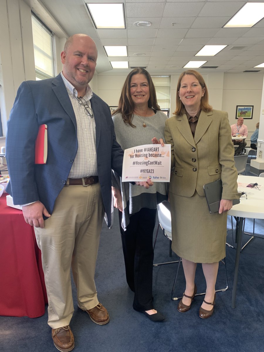 HHCKy's tweet photo. Last week housing advocates gathered to ask our legislators for more access, supply, and renter protections. We have #AHEART for Housing because #HousingCantWait! 
Keep up with #KYGA23 via our bill tracker: https://t.co/RitRjGExW8 https://t.co/o05Q3RUr8H