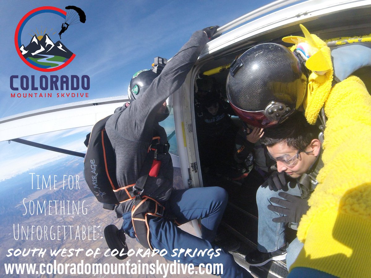 ColoradoSkydive's tweet photo. It time to experience something unforgettable at Colorado Mountain Skydive #adventure #thingstodo #bucketlist #royalgorge #coloradosprings https://t.co/evtJPnj9LU