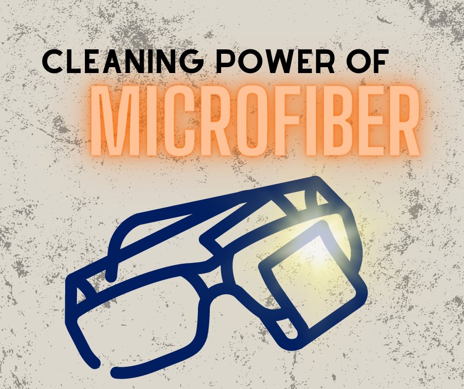 ClearWipeBrand's tweet photo. What makes microfiber different?  The tiny fibers pick up more dirt and grime than other non-microfiber fabrics!  Combine that with the Clearwipe formula to get a streak-free clean on your lenses! https://t.co/2FxhhhzwV6