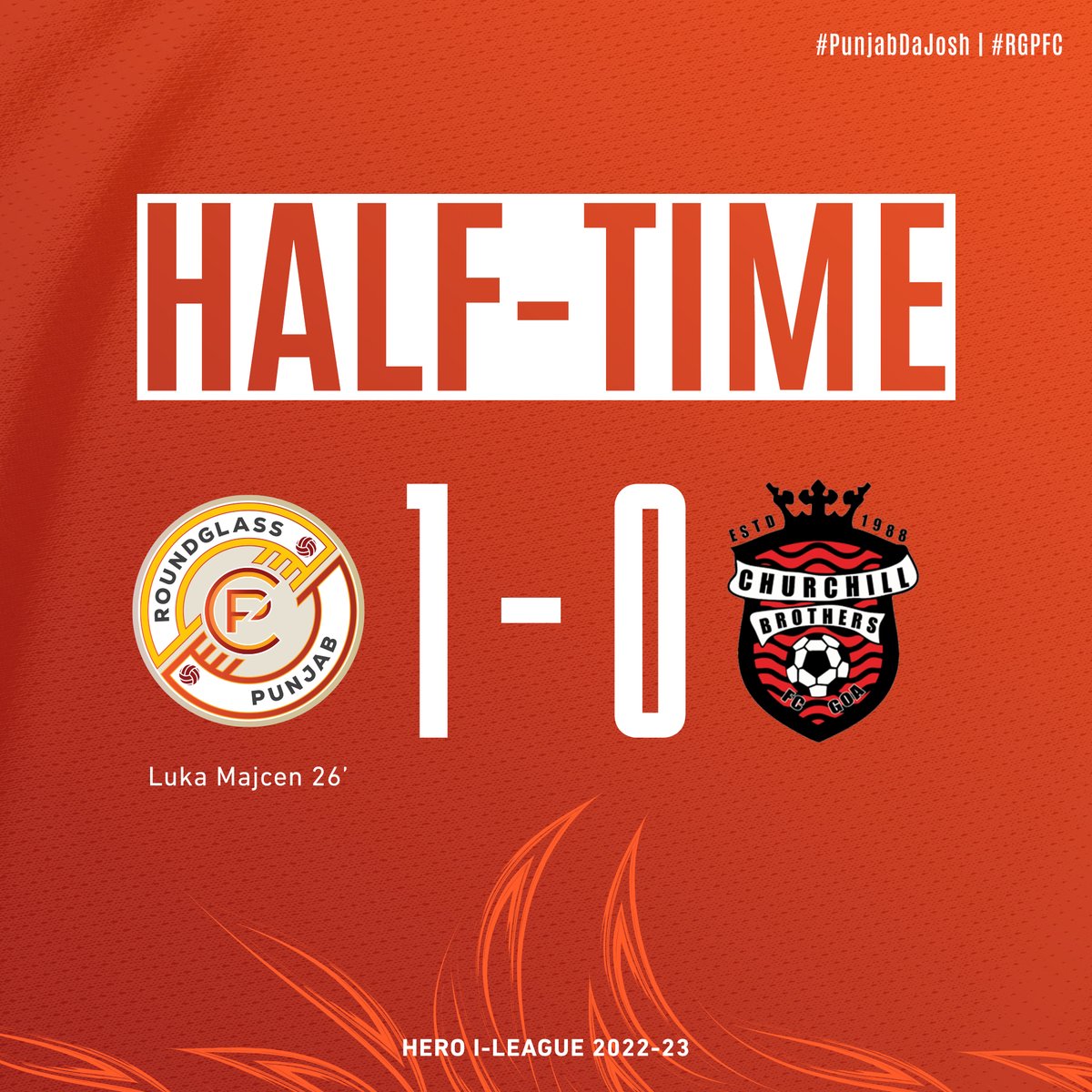 RGPunjabFC's tweet photo. ⏸ Half Time
#RGPCB || #RGPFC https://t.co/1vvZ8idxwH