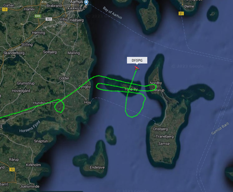 SDFI_RS's tweet image. Vi har det første fly på vingerne. Så er dataindsamlingen for årets højdemodel påbegyndt… #DHM #LiDAR #SDFI #friedata