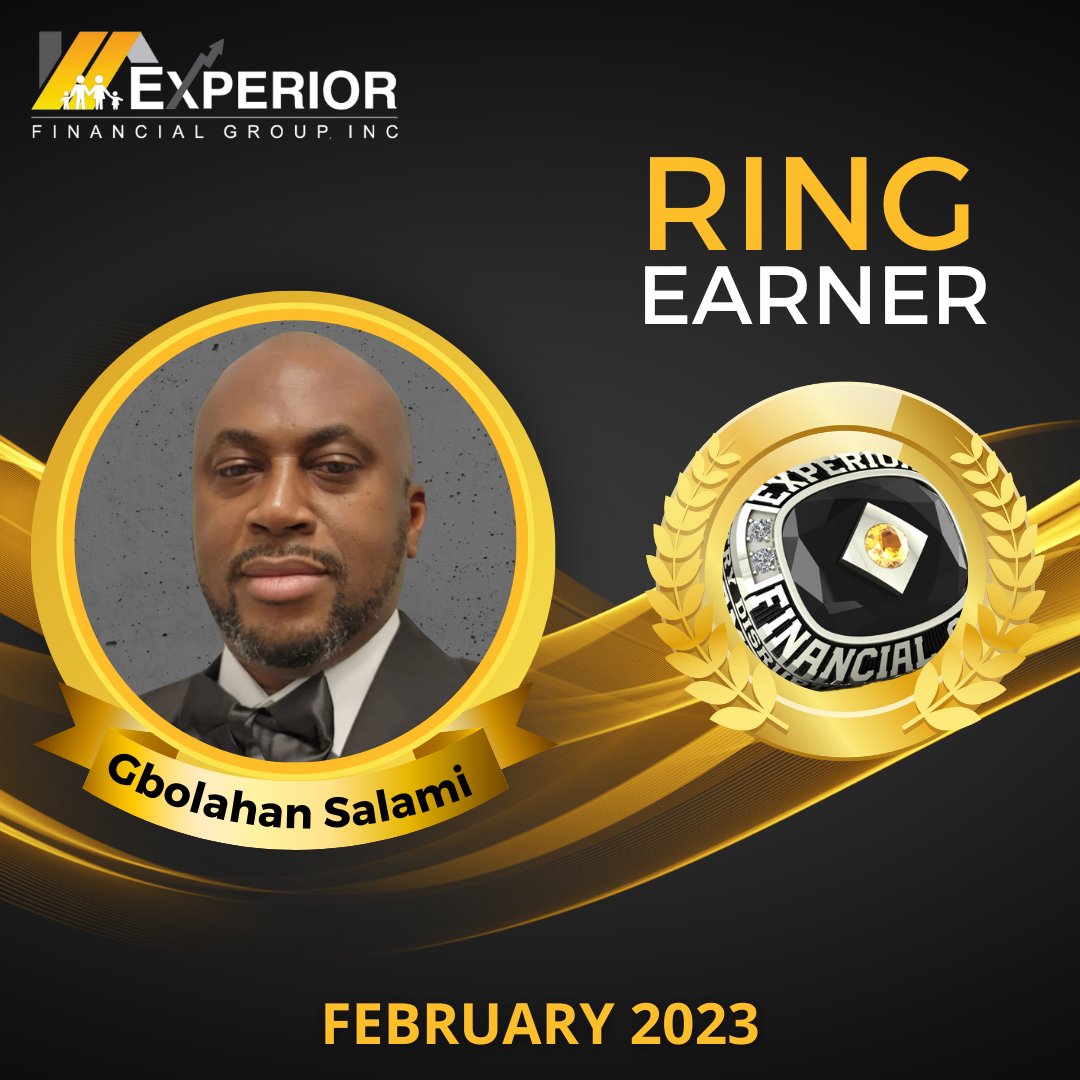 _Experior_'s tweet photo. Congratulations to Executive Director, Gbolahan Salami who is now a Ring Earner! We appreciate the dedication you give to your team and clients! Read more about his success on our blog. https://t.co/cIla1cCMmx #ringearner #roadto3000 #experior https://t.co/g9HZL309V1