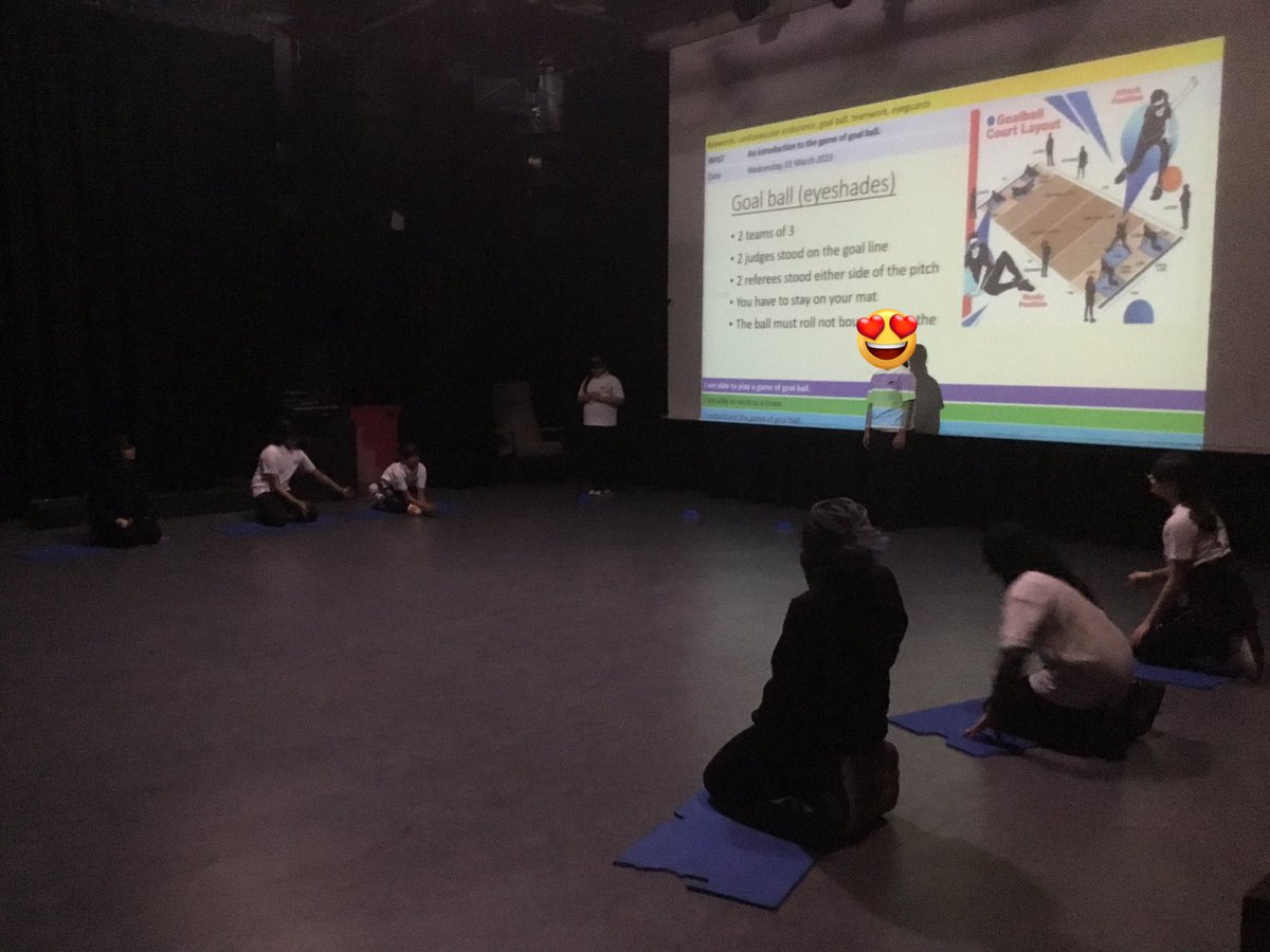 LostockPEdep's tweet photo. Goalball session in year 7 PE @lostockhigh https://t.co/qodKkk2JV1