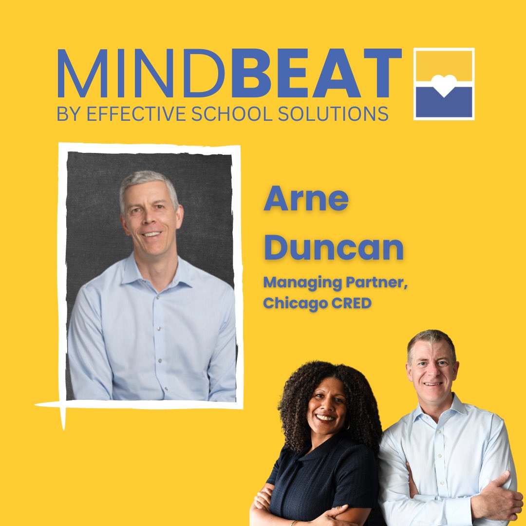 1/2 A new episode of MINDBEAT, “Arne Duncan - The Trajectory of U.S. Education,” is now live. In this episode, <a href="/arneduncan/">Arne Duncan</a>, former U.S. Secretary of Education for the Obama Administration &amp; the leader of <a href="/ChicagoCred/">Chicago CRED</a>, joins Duncan and Laine…