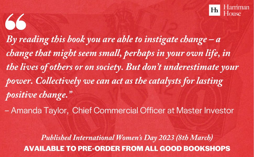 Harriman House (@harrimanhouse) on Twitter photo 1 week until Inspirational Investing 2023 edited by <a href="/amandainvests/">Amanda Taylor</a> is published!
Packed with insight and inspiration, this book features the true stories of women who have invested their way to financial freedom.
Pre-order the FREE ebook harriman-house.com/Inspirationali… 1 week until Inspirational Investing 2023 edited by <a href="/amandainvests/">Amanda Taylor</a> is published!
Packed with insight and inspiration, this book features the true stories of women who have invested their way to financial freedom.
Pre-order the FREE ebook harriman-house.com/Inspirationali…
