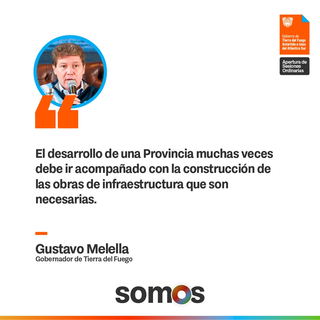 #Hacemos obras para acompañar el crecimiento de la ciudadanía, mejorando la calidad de vida de todos y todas. 

🗣️ Gobernador <a href="/gustavomelella/">Gustavo Melella</a> ⬇️