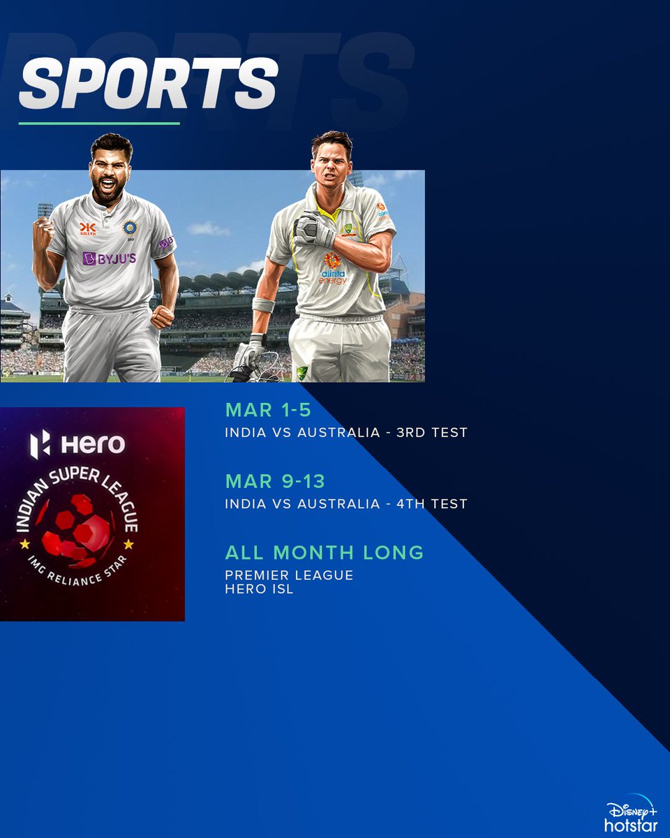 CompleteOTT's tweet image. March 2023 schedule of #DisneyPlusHotstar @DisneyPlusHS