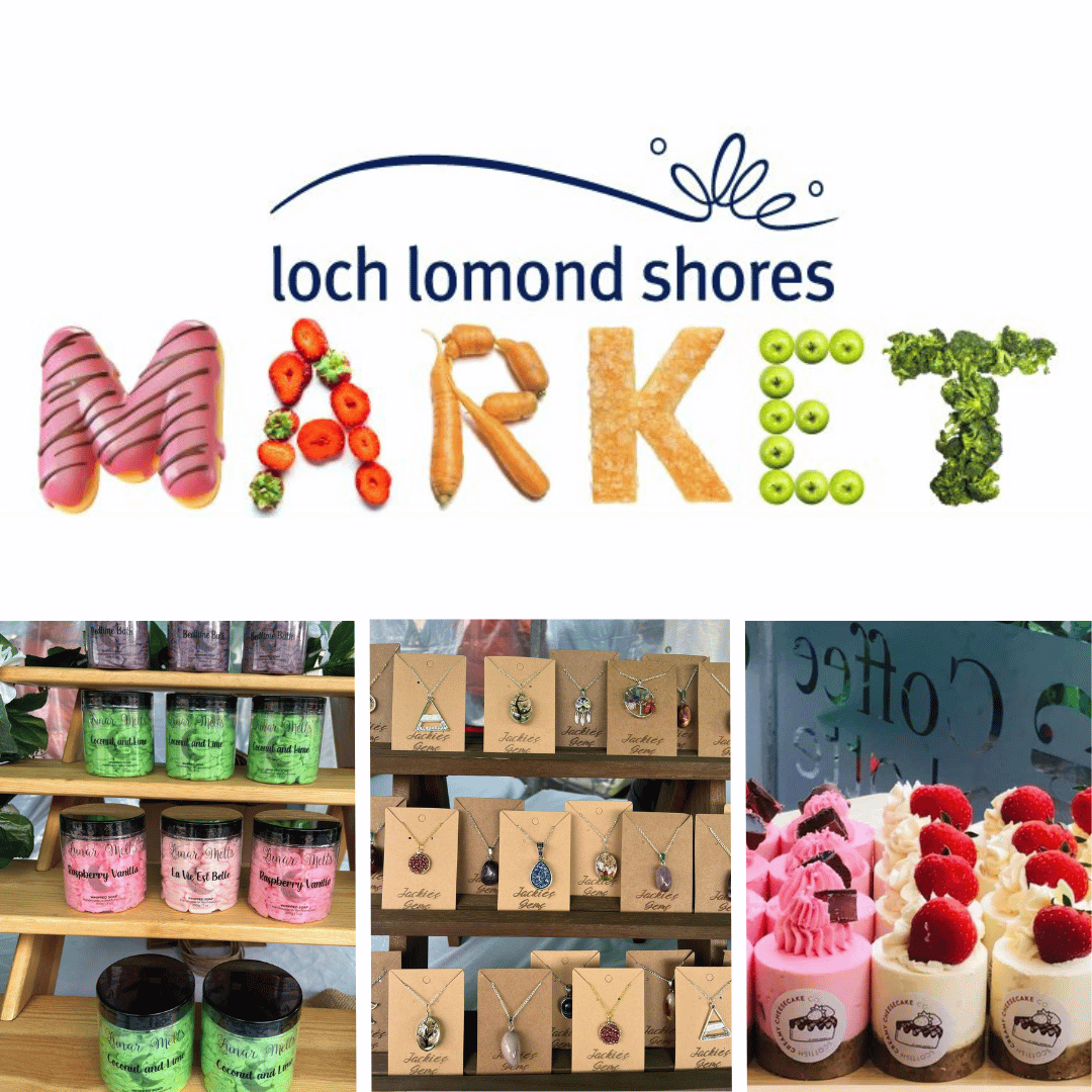 lochlomondshore's tweet image. It's The Market at Loch Lomond Shores this Sunday with a whole host of great stalls and street food, including Lunar Melts , Purdies Craftworks  and Scottish Creamy Cheesecake Company. #outdoormarket #artisancrafts #streetfood