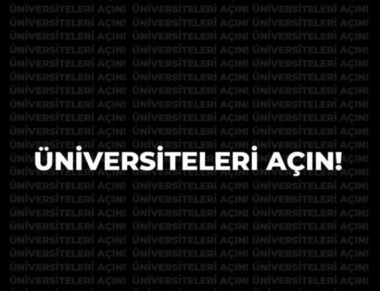 Öğrencilerin sesini duyun artık hakkımız olan yüz yüze eğitimi istiyoruz! #Kykcozumdegil
#Universiteicinmeclis
