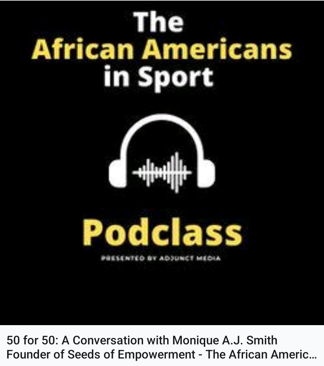 Thank you @brandoncrooms93, Ph.D. for interviewing me for African American in Sports Podclass

…ericansinsportpodclass.buzzsprout.com/1858727/123097…