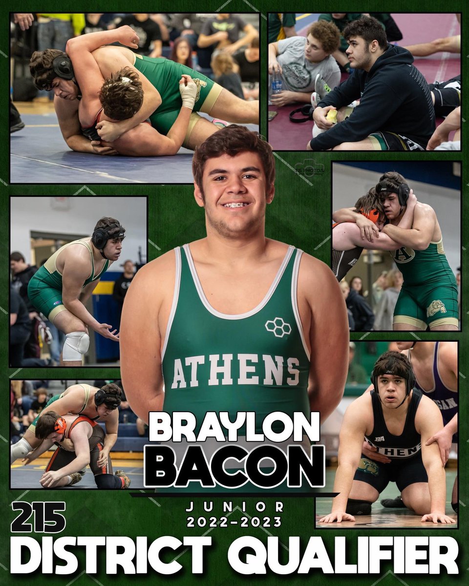 Good luck Athens Wrestling this weekend at the boys D2 District. Photos added of our 4 qualifiers out of 7 (2/3) <a href="/ACSD_Athletics/">Athens Bulldogs Athletics</a>