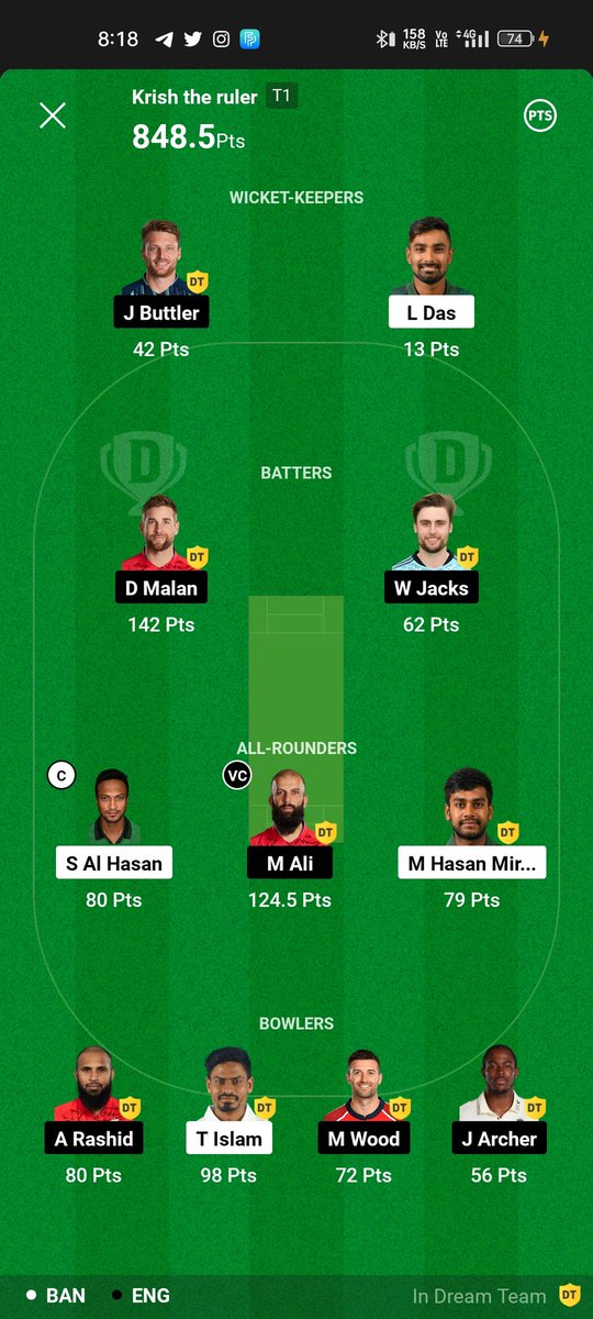 #Grandleagues
#Dream11
#Dream11teams
#EngvsBan
🔥🔥🔥