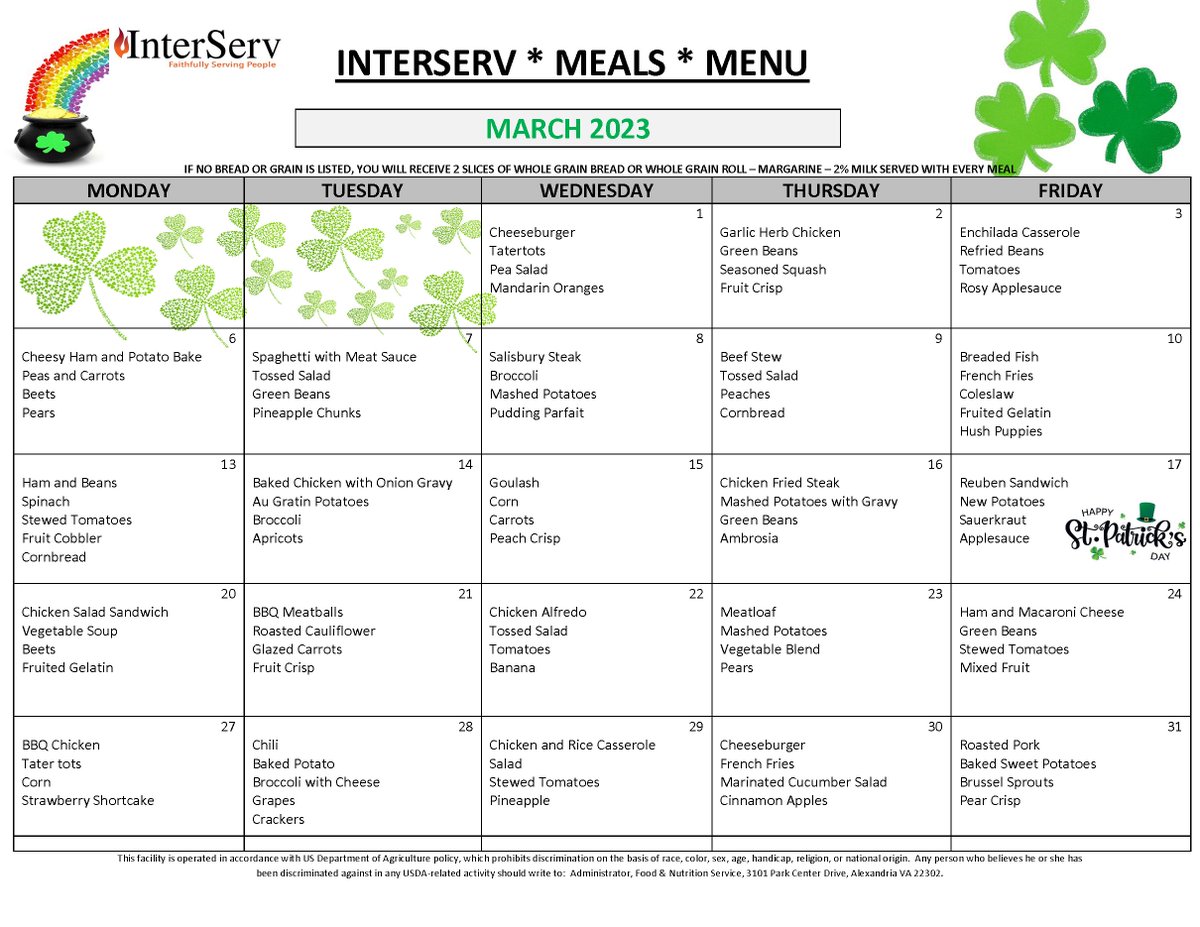 Good food and good company at InterServ!