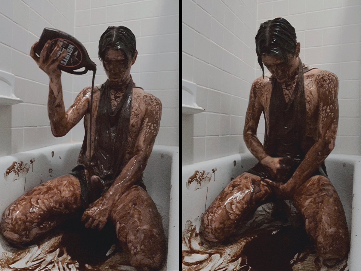 enjoying some chocolate