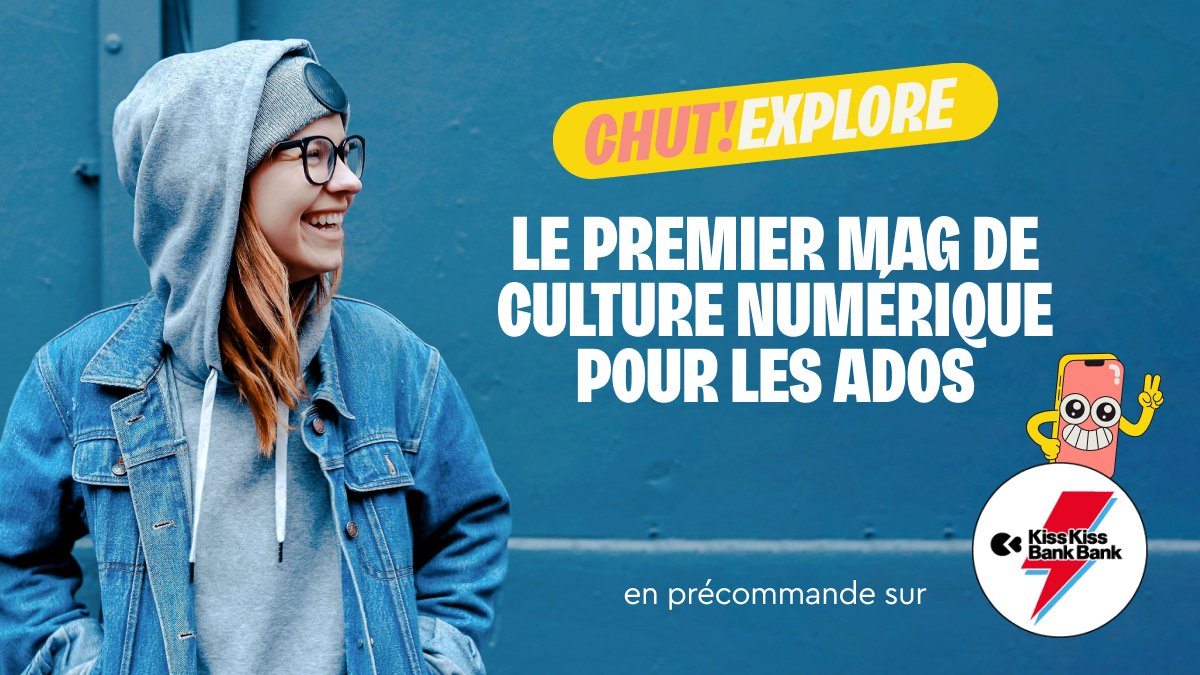 [NEW] Nous lançons aujourd'hui Chut! Explore, 1er magazine de culture numérique à destination des ados sur <a href="/Kissbankers/">KissKissBankBank</a>. Soutenez et devenez membres fondatrices et fondateurs 🚀

🗞️Un support ludique, pédagogique, civique et inclusif 

kisskissbankbank.com/fr/projects/ch…