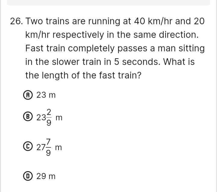 STUDYPOINTSSSC's tweet photo. 👉Can you solve?
#Maths #Trains #ssc https://t.co/1fzF6Dzkzc