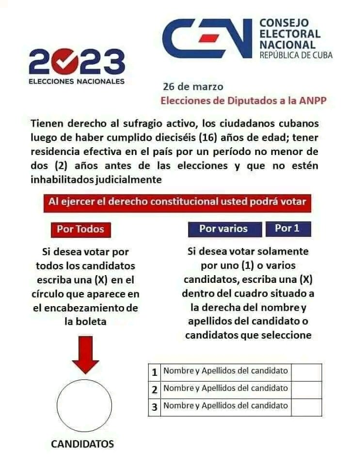 Todos unidos a votar este #26deMarzo #ProvinciaGranma 
#MejorEsPosible