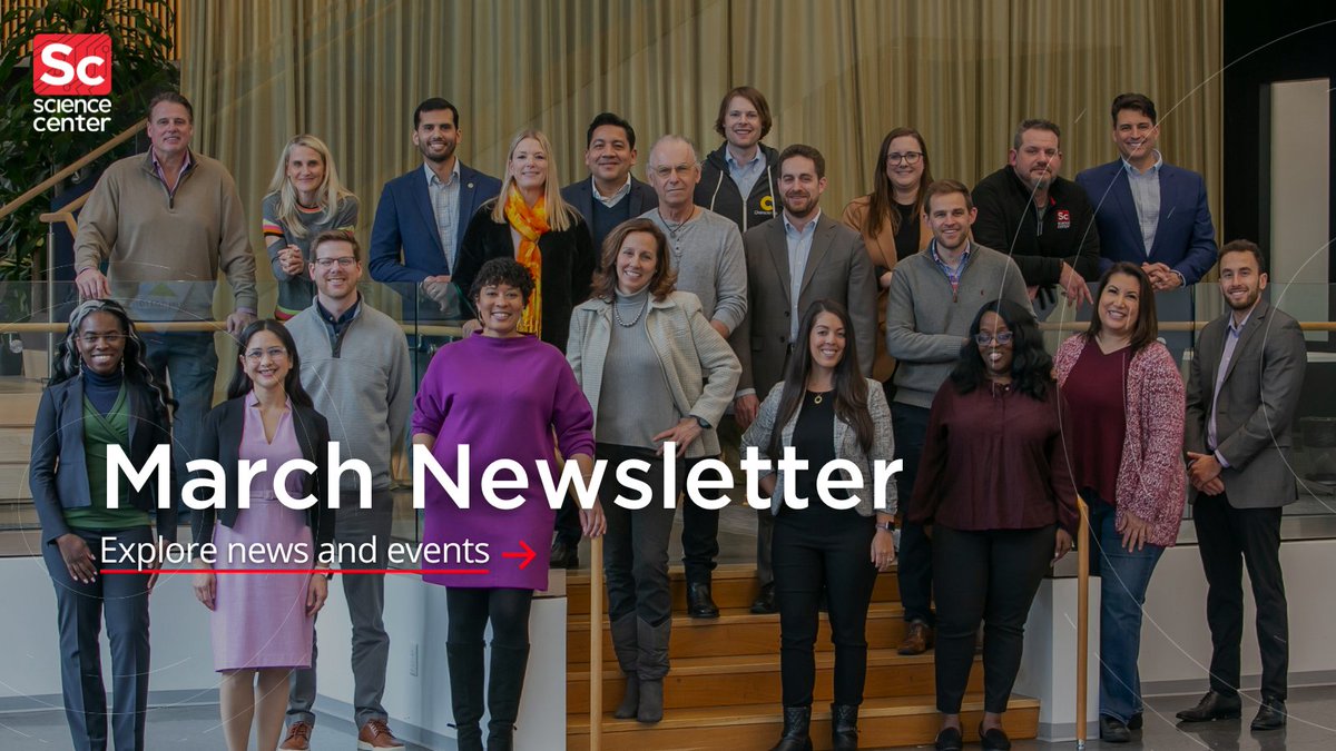 Our March newsletter is out and covers all things 'Capital' from new investments, funding opportunities, and readiness!  mailchi.mp/sciencecenter.…