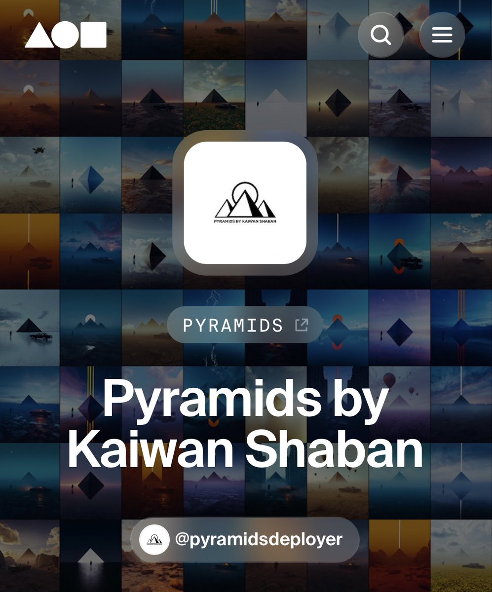 nft_pyramids's tweet image. After OpenSea disabled my account for no valid reasons, I have officially airdropped all @nft_pyramids to the holders on my own smart contract via @manifoldxyz
 
View it here foundation.app/collection/pyr… 

I have many surprises for the holders in the future including exclusive access!
